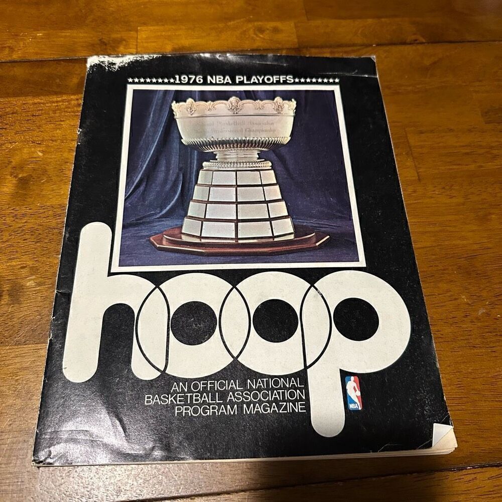 1976 Hoop NBA Official Playoffs Game Program Cavaliers Bullets Basketball